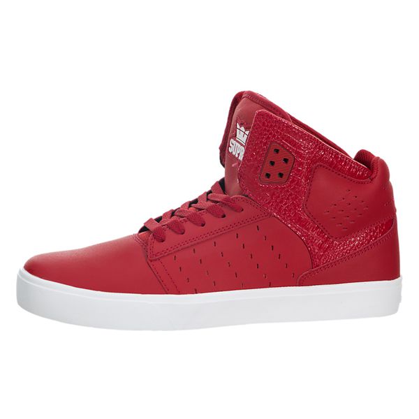 Supra Mens Atom Skate Shoes - Red | Canada I3319-4E04